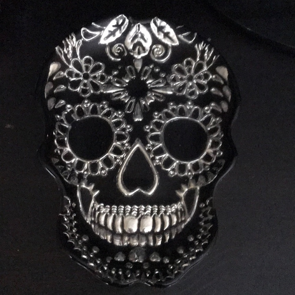 Black Sugar Skull Plate